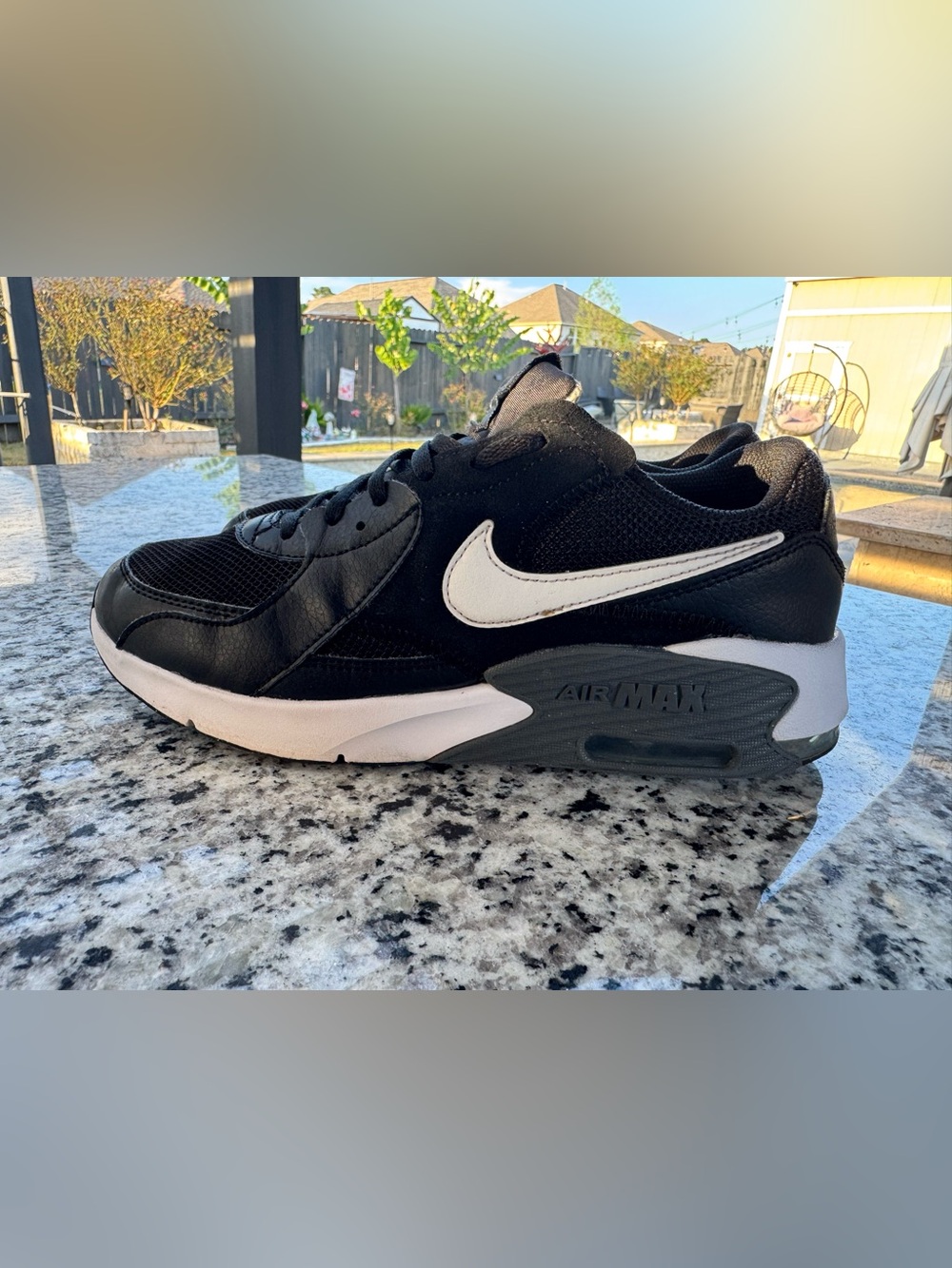 Nike Black and White Air Max Low-Top Sneakers